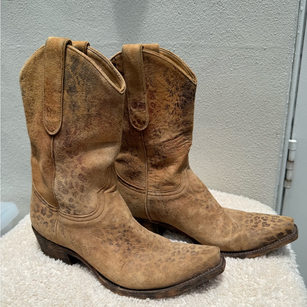 Old Gringo Light Brown Leather Boots size 7 1/2